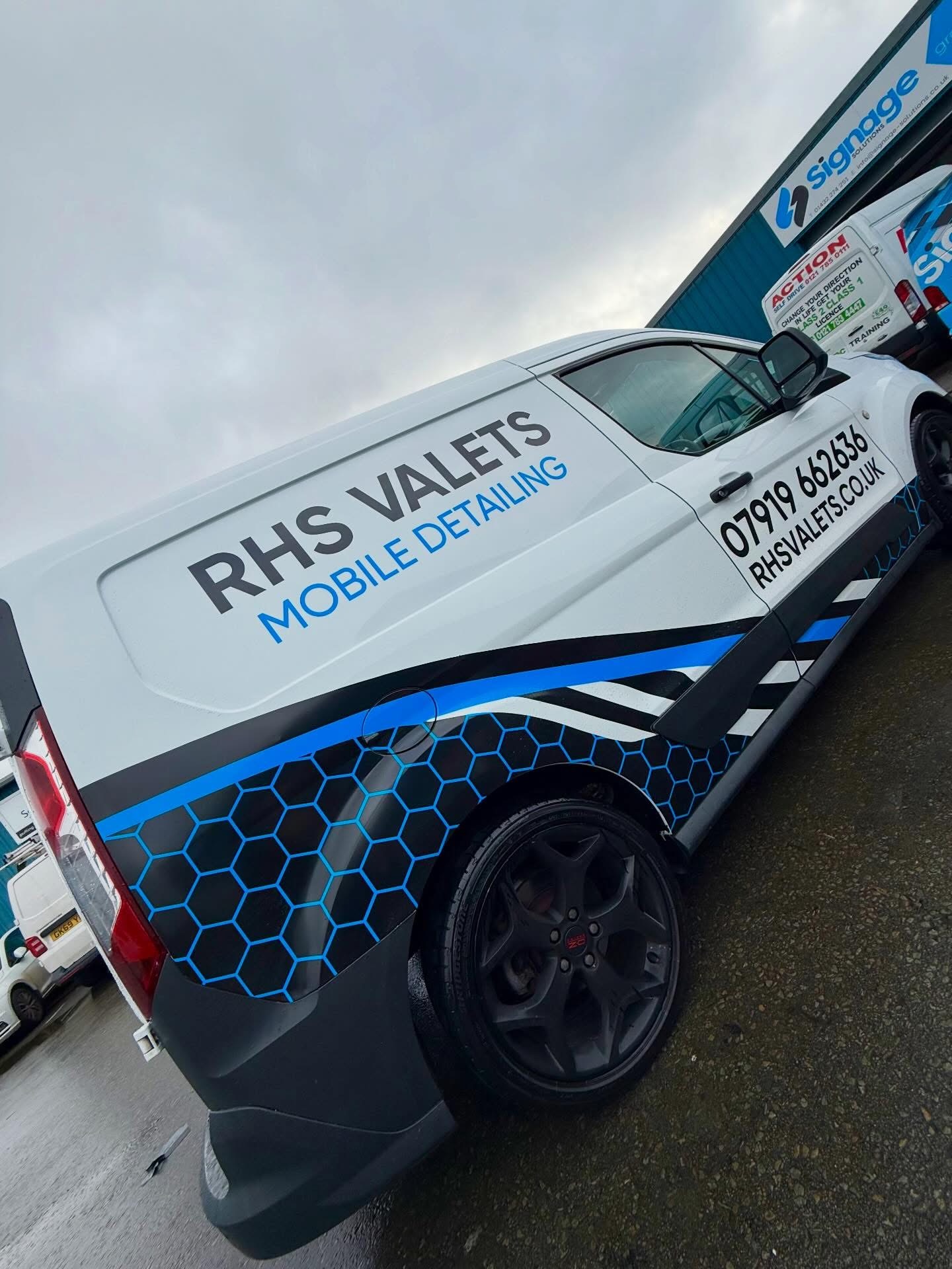 RHS Valets van signage